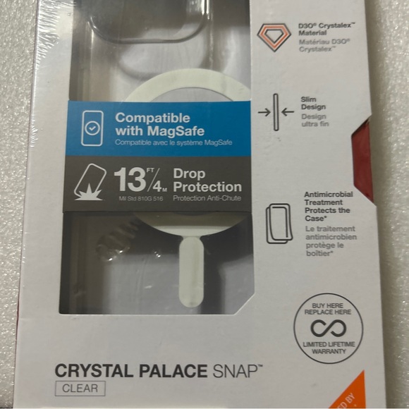 ZAGG sale! Gear4 Crystal Palace Snap MagSafe Case for Apple iPhone 13 Pro sealed - Picture 4 of 8